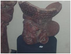 Majapahit woman's head, left