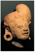 Majapahit woman's head, right